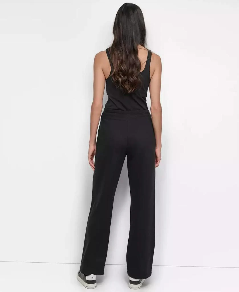 DKNY Sport Women's Tonal Logo Patch Relaxed Fit Track Pants 5