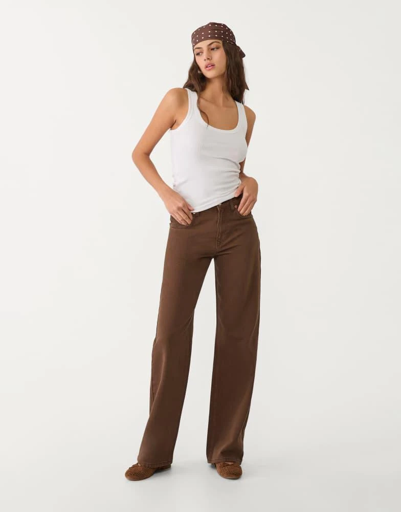 Stradivarius Stradivarius strappy top in white 3