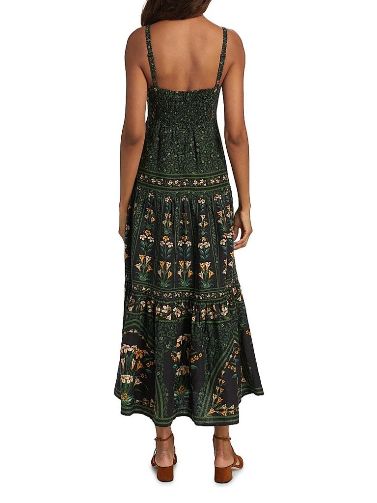 knee length dresses for ladies Off-White Flowers Arch Pleats Maxi Dress