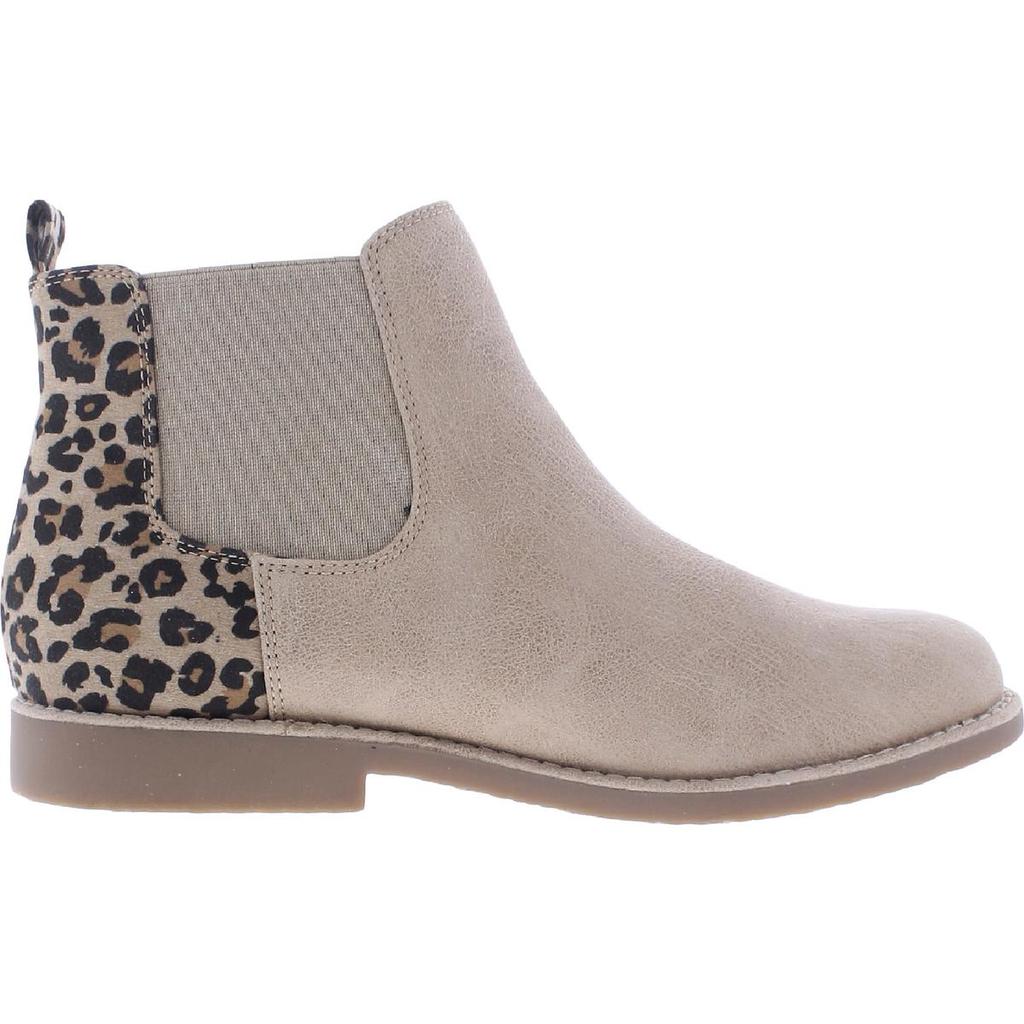 Seven Dials Marisah Womens Faux Leather Slip On Ankle Boots