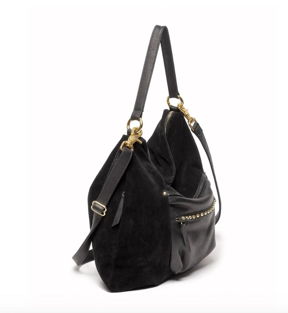 LAGGO Black Suede Hobo Bag 2