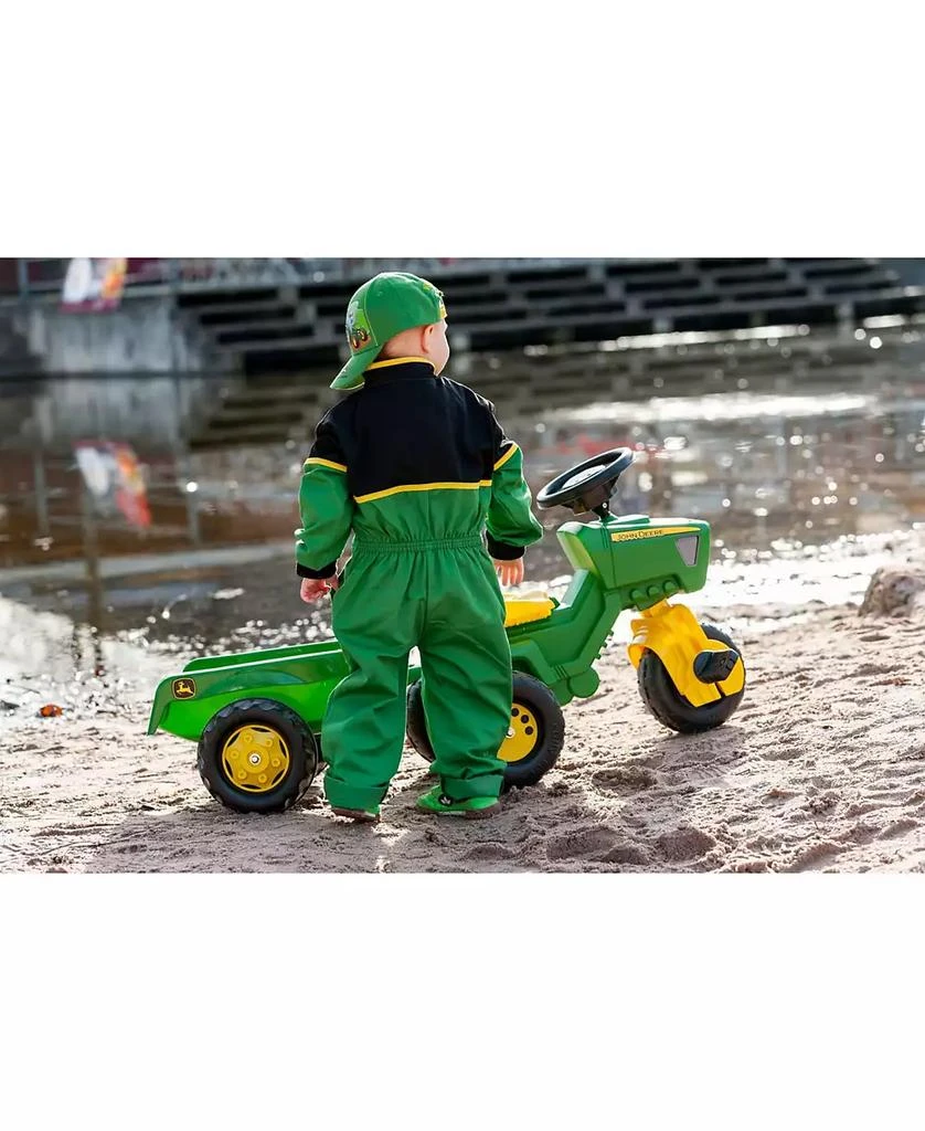Rolly Toys John Deere 3 Wheel Trike Pedal Tractor with Removable Hauling Trailer 3