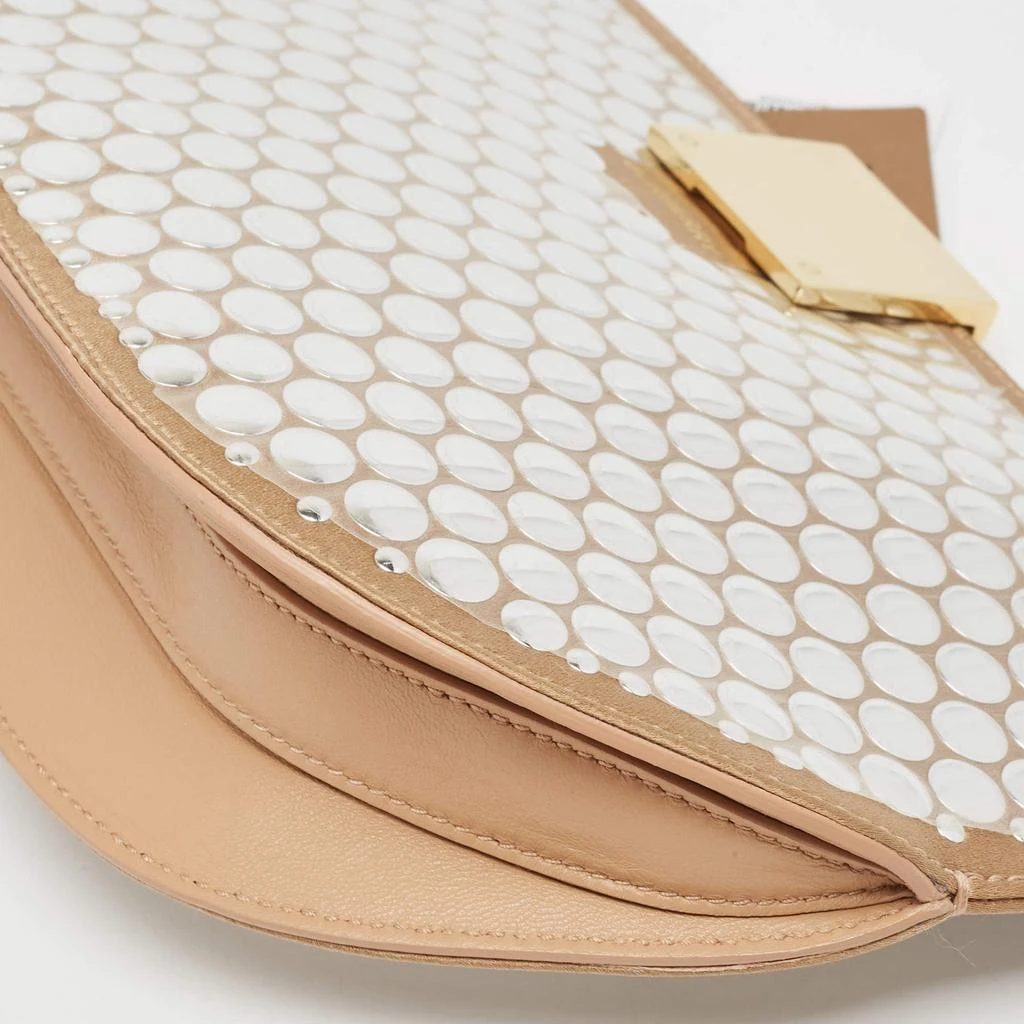 Burberry Burberry Beige Satin Studded Olympia Clutch 11