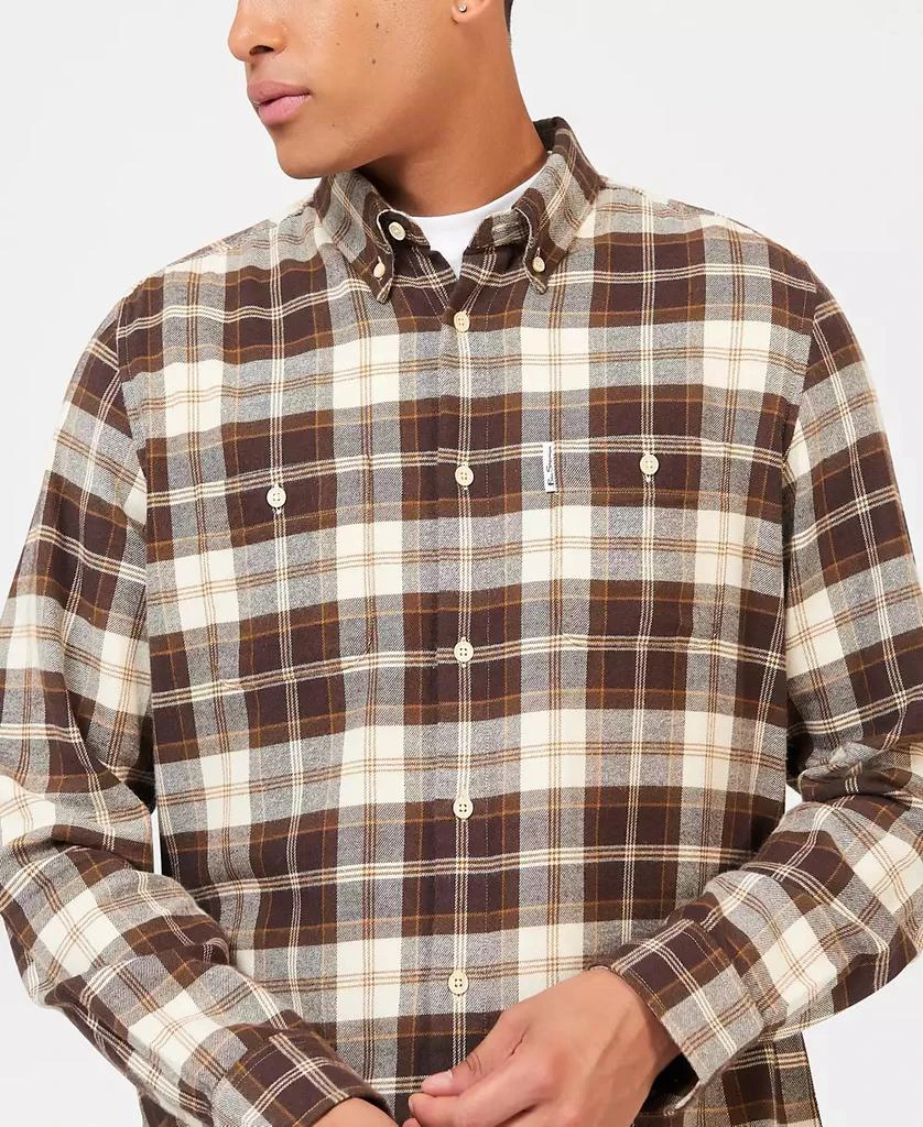 Ben Sherman Men's Brushed Plaid Shirt 3