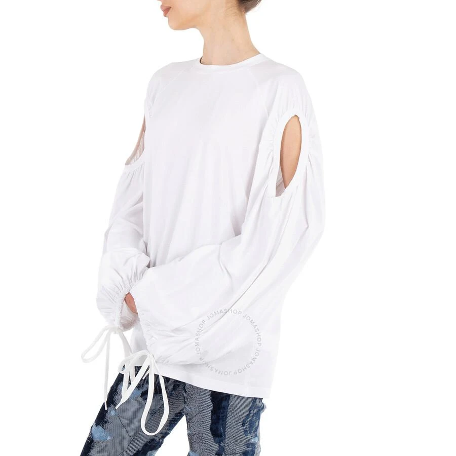 Burberry Ladies White Cut-out Sleeve Oversized Top 3