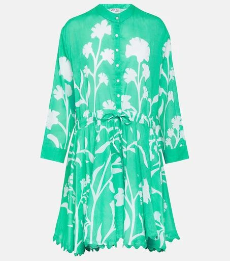 majorelle green dress Majorelle Silk Dress in Mint Julep Alhambra, Petite-6 main image 1