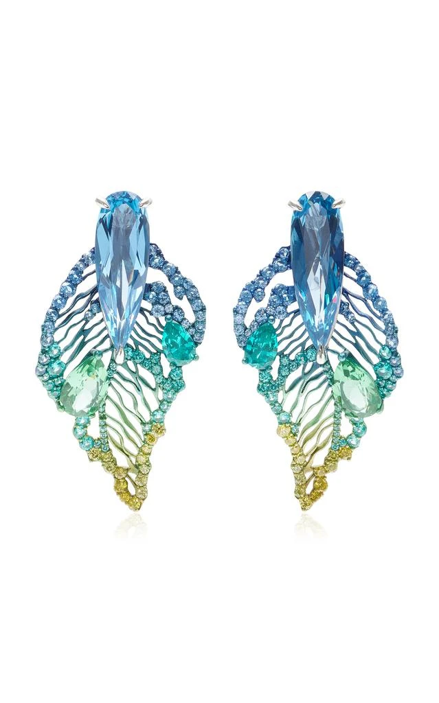 Anabela Chan Anabela Chan - Aurora Titan Spinel; Tourmaline Earrings - Blue - OS - Moda Operandi - Gifts For Her 1