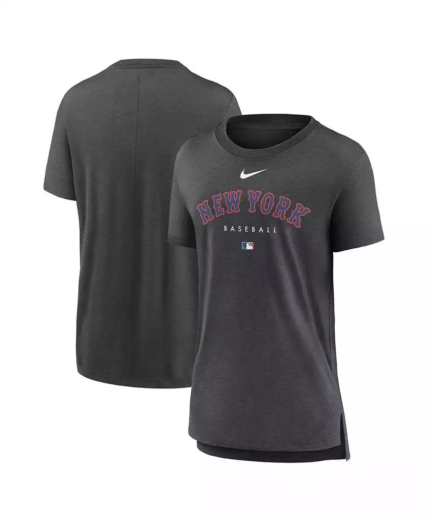 Shop Women's Heather Charcoal New York Mets Authentic Collection