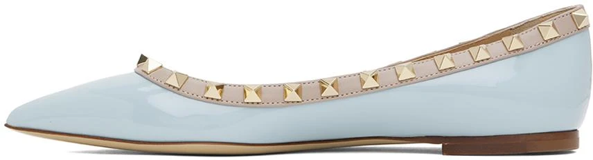 Valentino Blue Rockstud Ballerina Flats 3