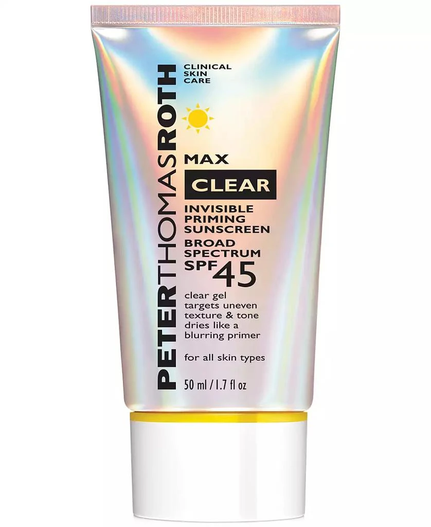 Peter Thomas Roth Max Clear Invisible Priming Sunscreen SPF 45, 1.7 oz 1