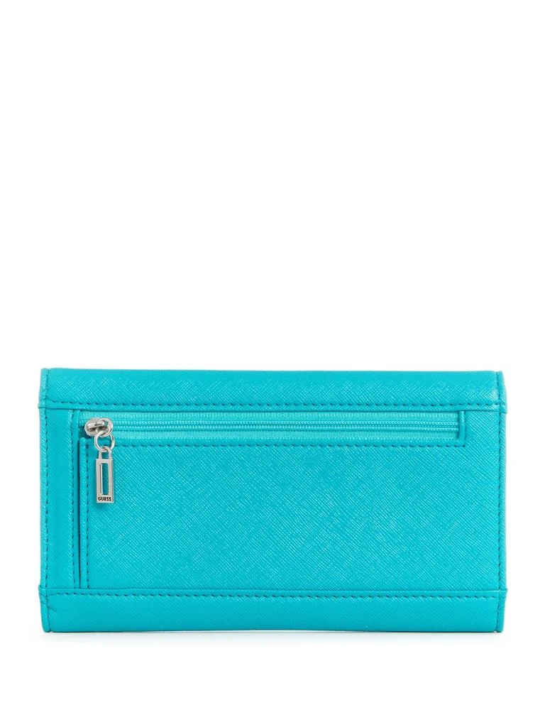 Guess Factory Abree Logo Saffiano Slim Wallet 2