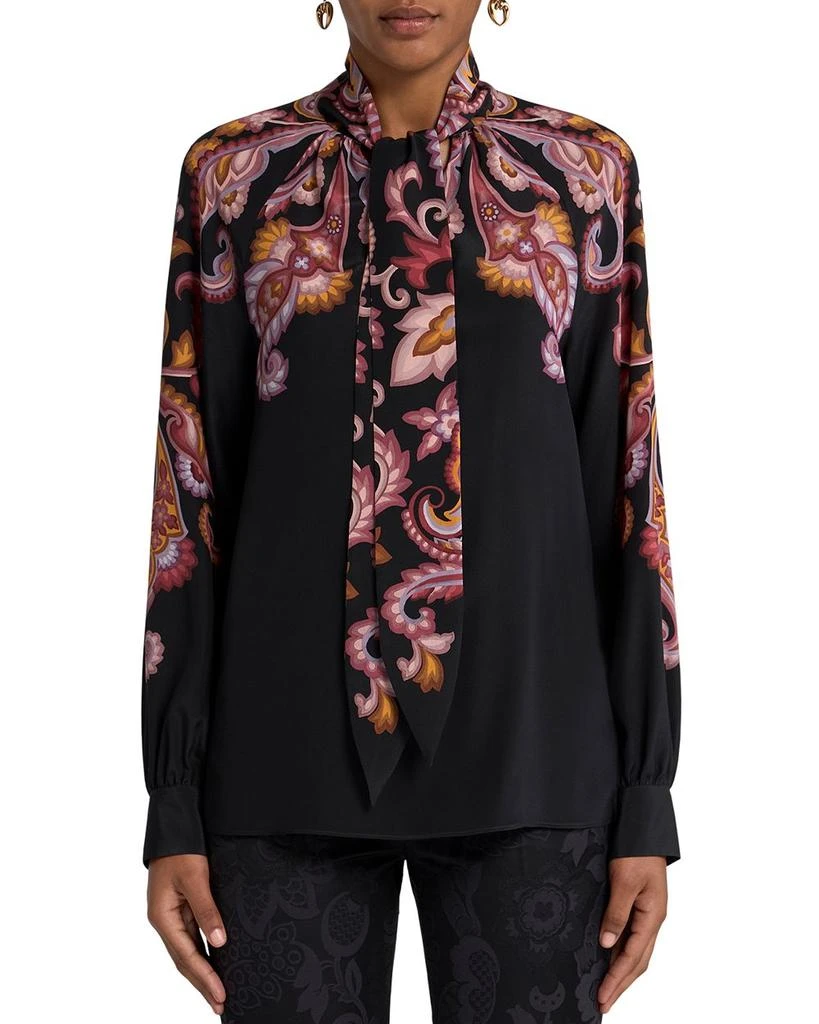 ETRO Silk Tie Neck Blouse 1