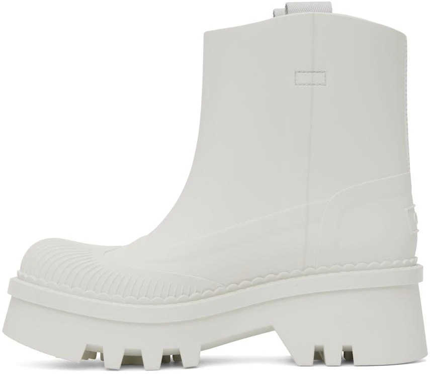 Chloé White Raina Rain Boots 3