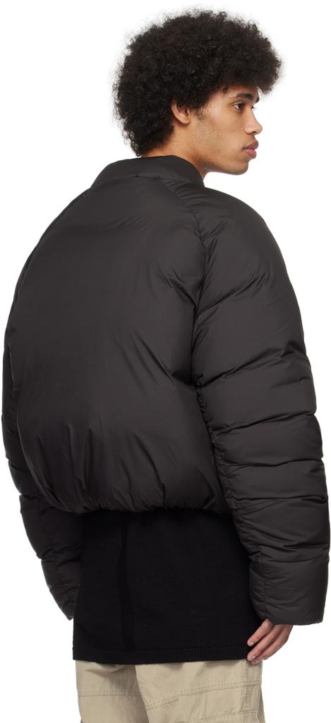 Shop Black Pillow Down Bomber Jacket on Sale at BeyondStyle – Get