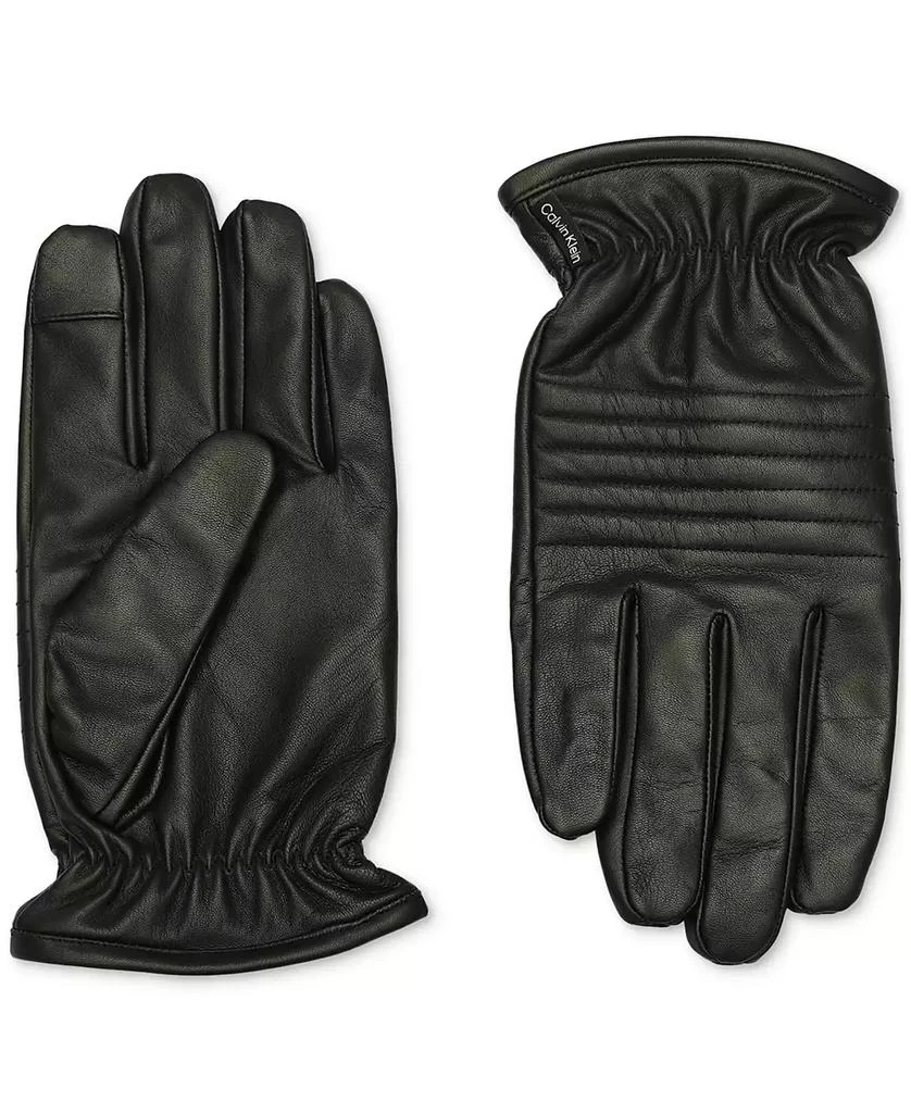 Calvin Klein Men's Quilted Leather Gloves 4