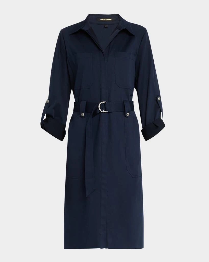 Kobi Halperin Caryss Belted A-Line Shirtdress 1