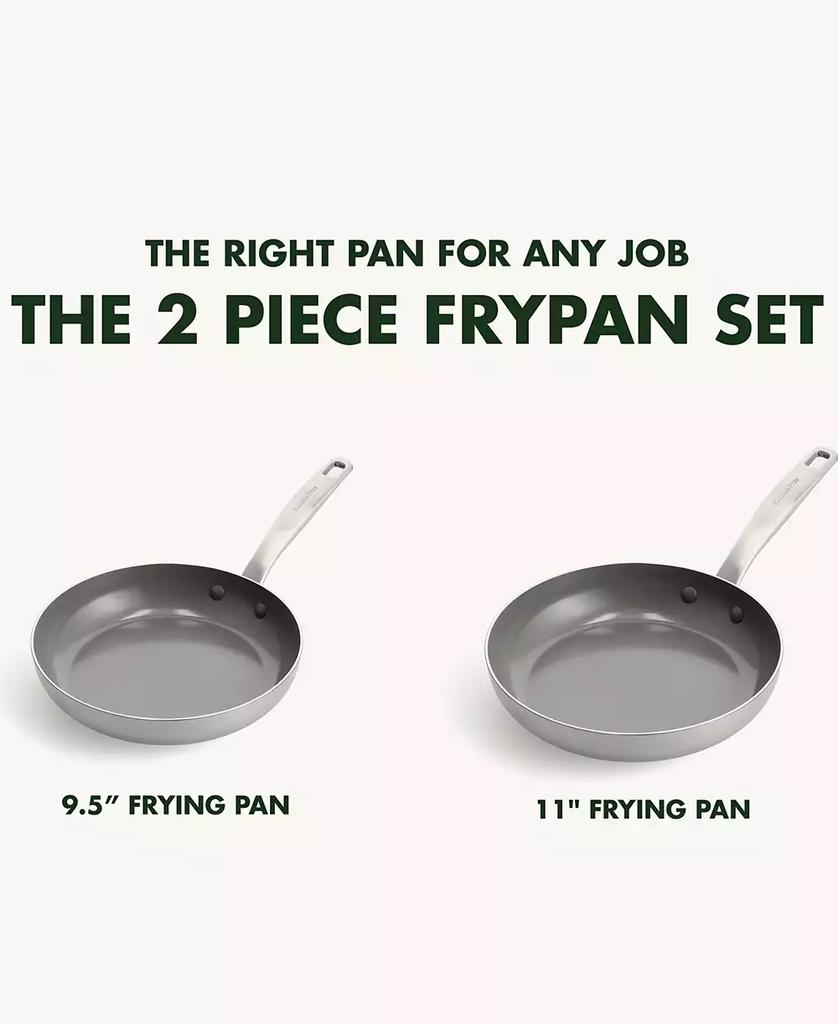 Greenpan Chatham Stainless Ceramic Nonstick 2-Pc. Frypan Set