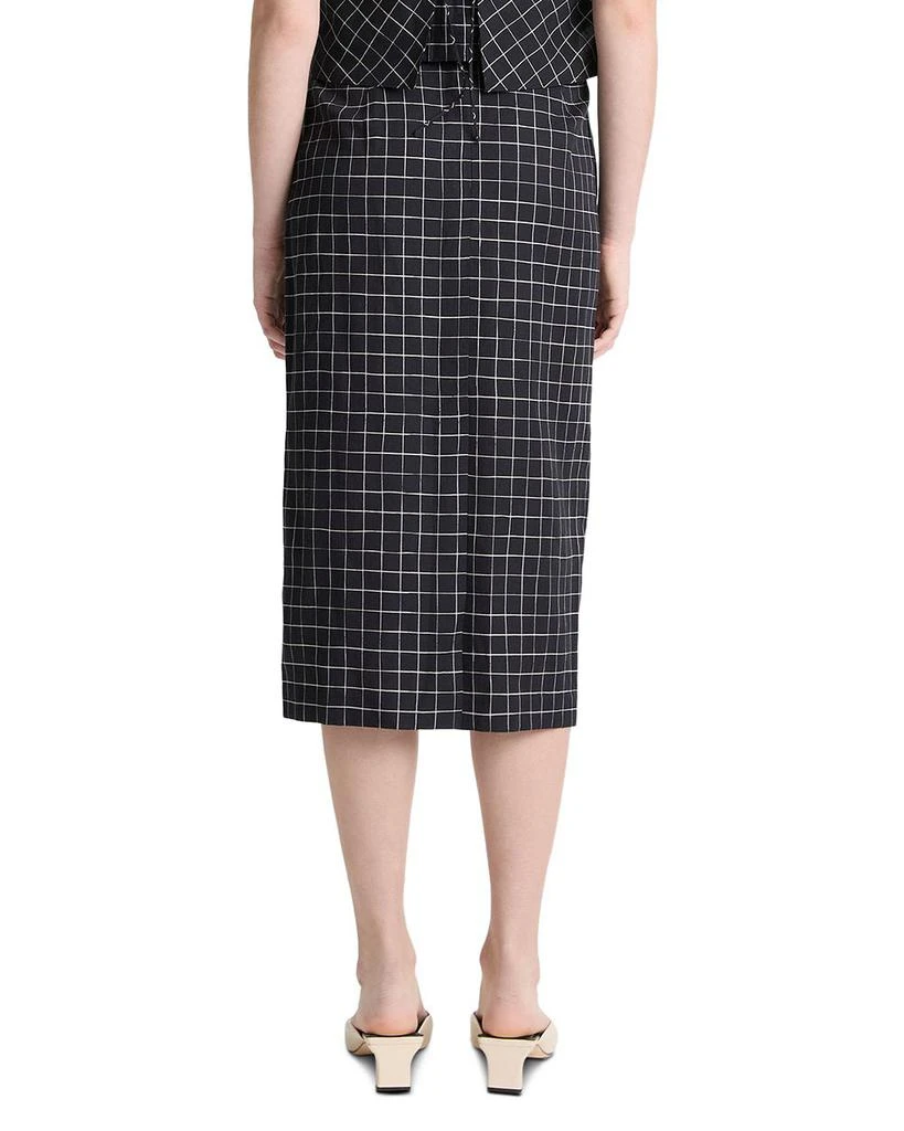 Vince Trellis Plaid Pencil Skirt 3