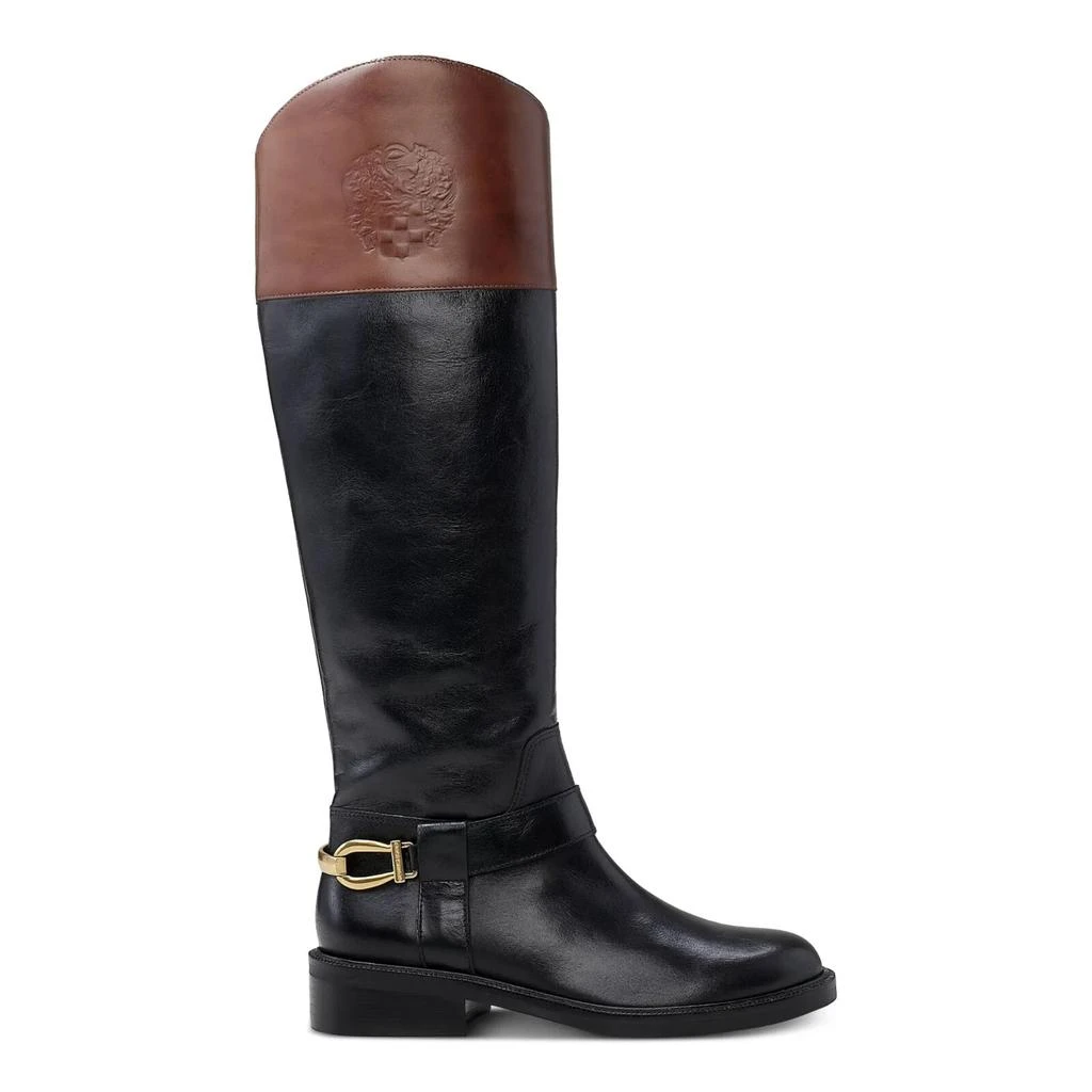 Vince Camuto Amanyir Boots Women's 6.5 Black Leather Almond Toe Side Zip ZPO3423 2