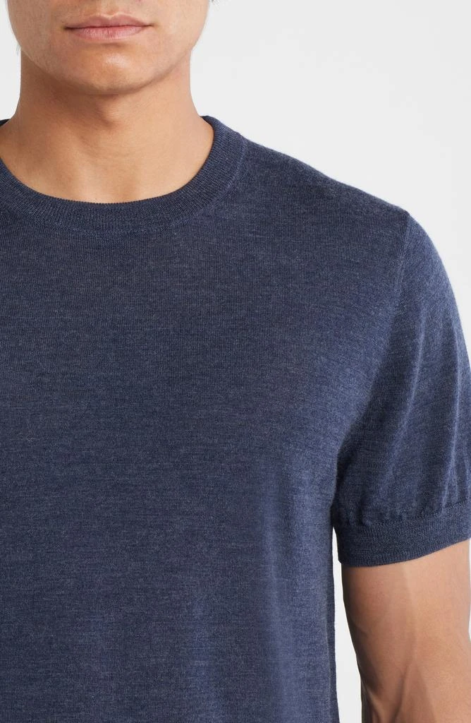 Nordstrom Short Sleeve Merino Wool 
Silk Crewneck Sweater 4