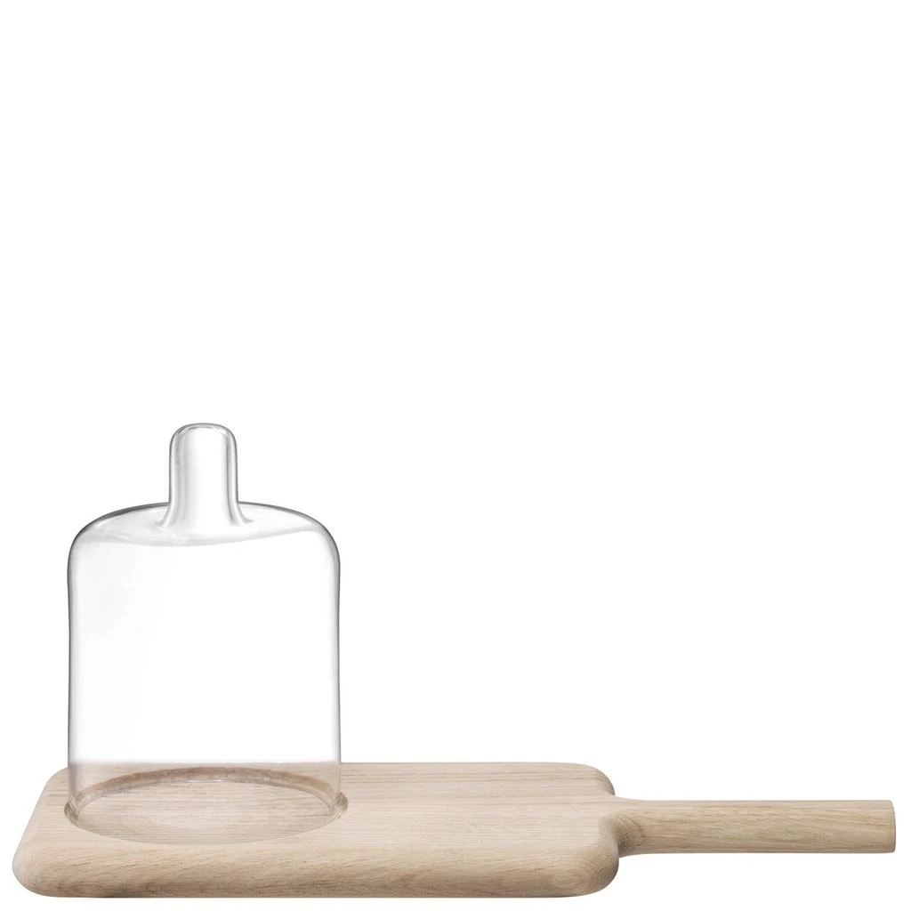 LSA International Dine cheese dome & oak board h18cm l36.5cm w16cm clear * 1
