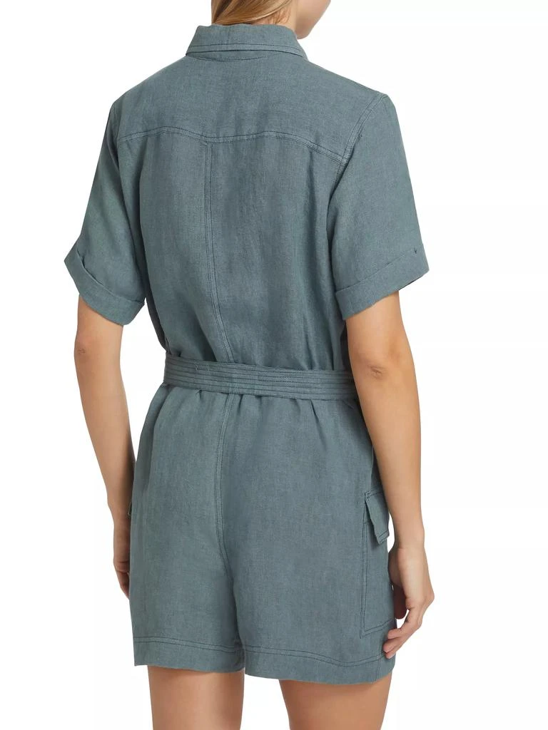 ATM Anthony Thomas Melillo Linen Tie-Waist Romper 5