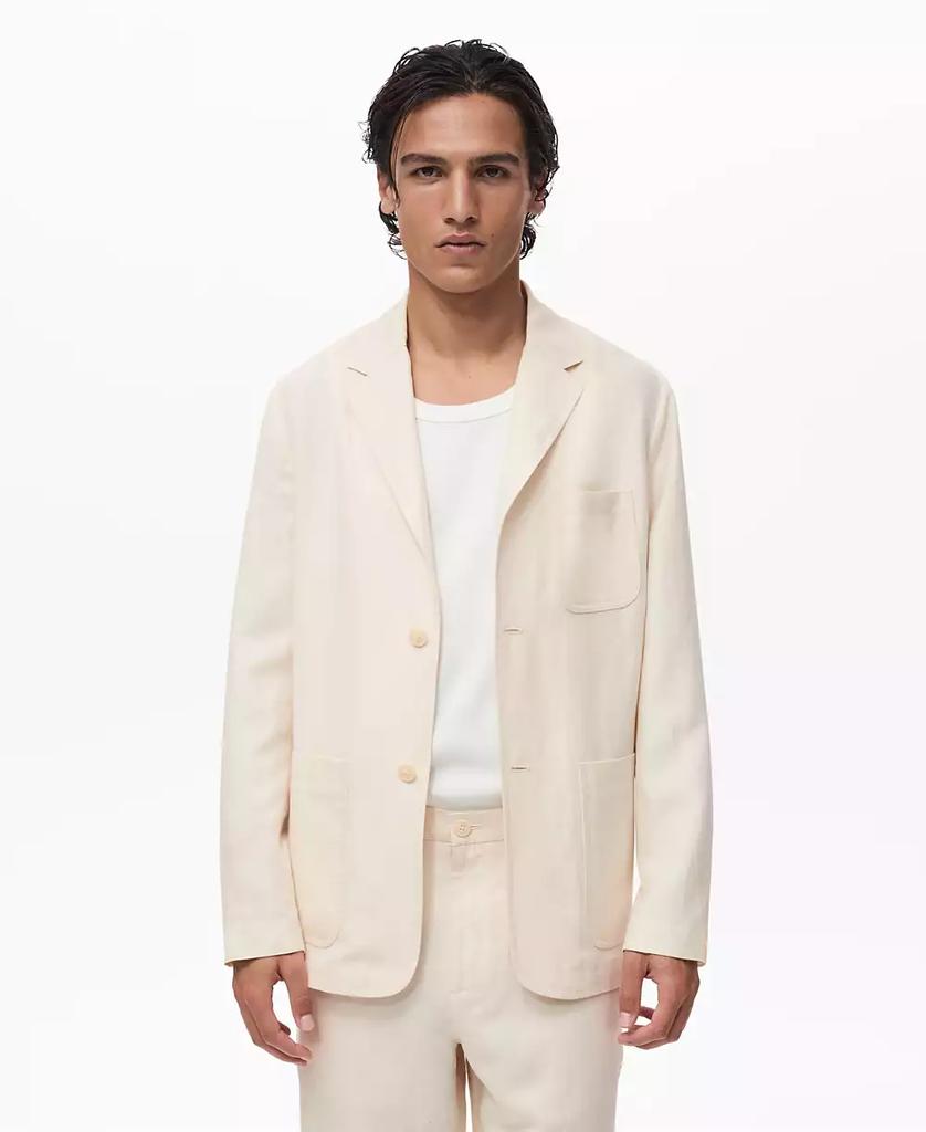Mango Men's Linen Lyocell Suit Blazer