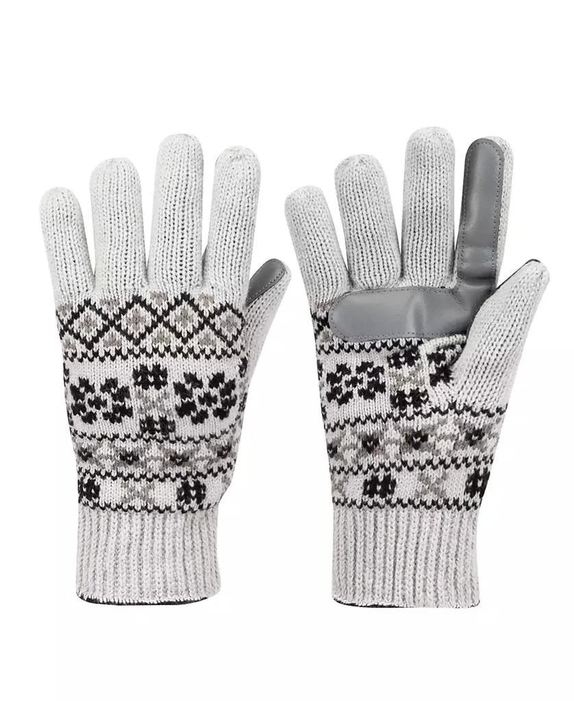 Isotoner Women's Nordic Fair Isle Knit Touchscreen Gloves 5