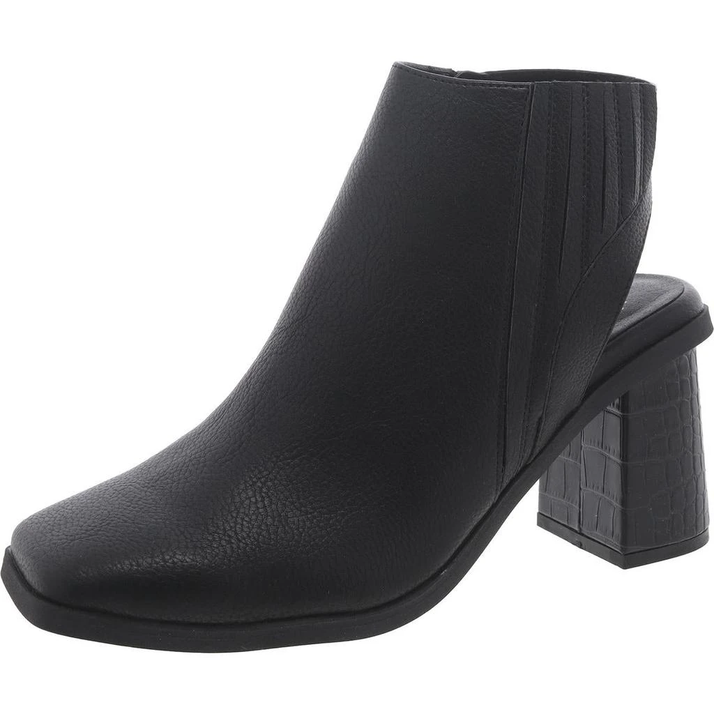 Yellow Box Millar Womens Faux Leather Square Toe Booties 1