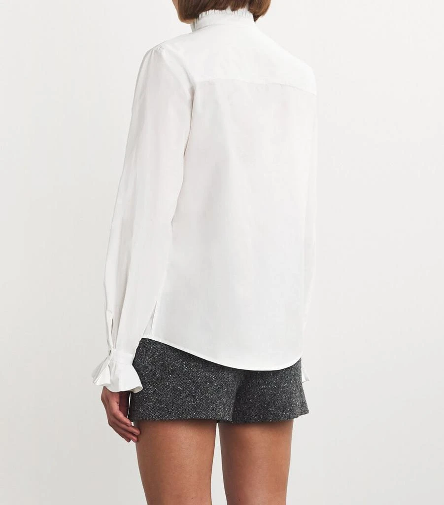 Claudie Pierlot Cotton Pie-Crust Collar Shirt 4