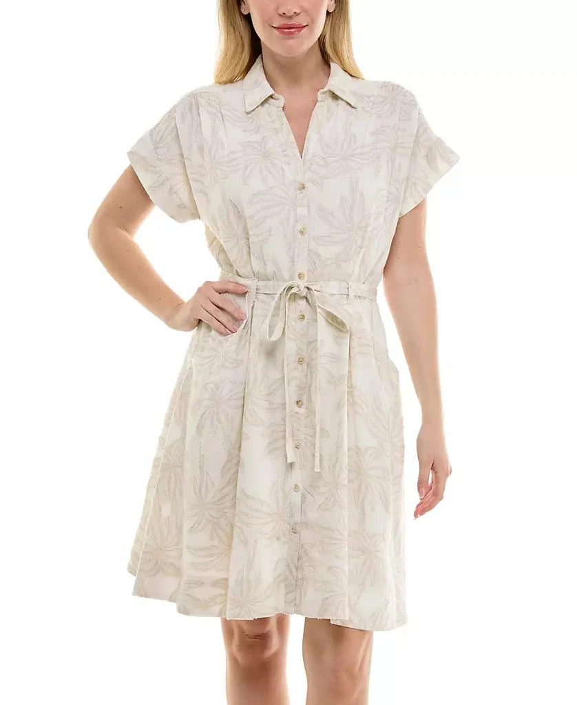 Taylor Women's Short-Sleeve Sash-Tie A-Line Dress 5