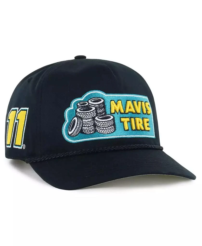 47 Brand Men's Black Denny Hamlin Triple Hit Hitch Rope Adjustable Hat 1