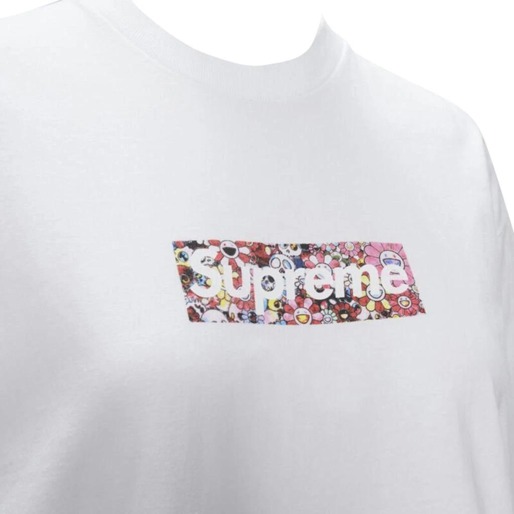 Supreme Murakami Relief Fund floral box logo cotton tshirt 2