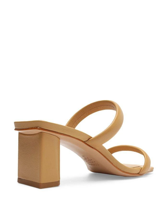 Schutz Women's Ully Lo Square Toe Mid Heel Sandals 7