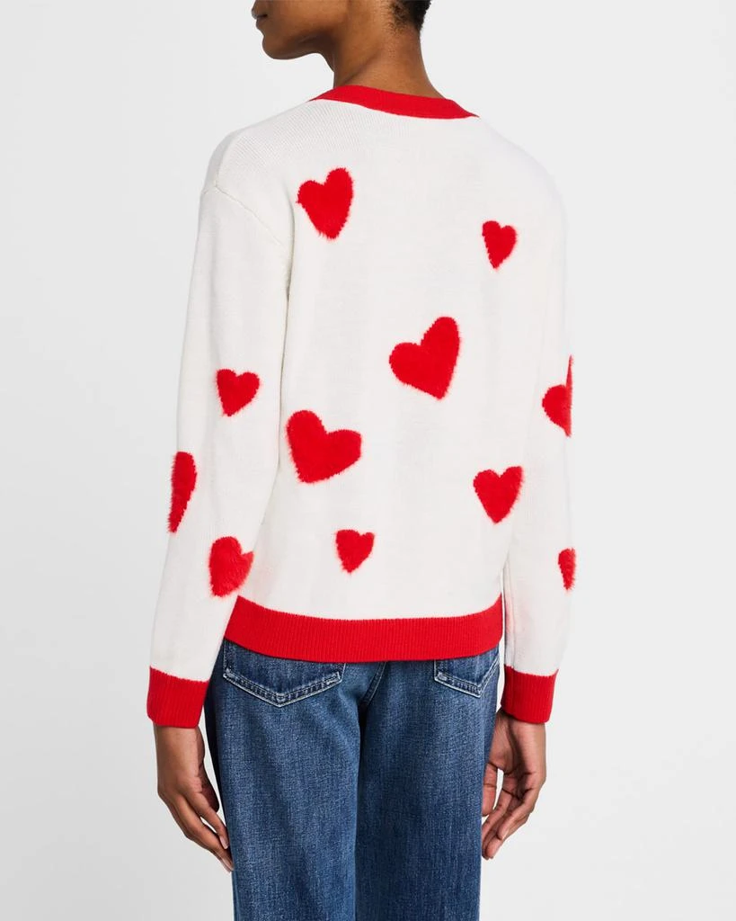 Alice + Olivia Bradley Heart Wool-Blend Cardigan 3