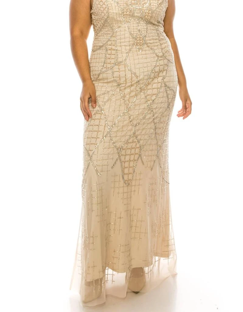 Shop Crisscross Back Beaded Evening Gown In Champagne on Sale at  BeyondStyle  Get 32% Off Crisscross Back Beaded Evening Gown In Champagne  with Limited-Time Flash Deals, Exclusive Discounts, and Special Offers.