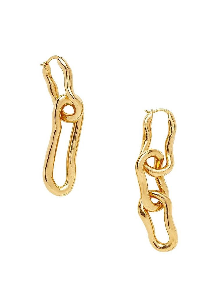 Missoma Molten 18K-Gold-Plated Mismatched Drop Earrings 1