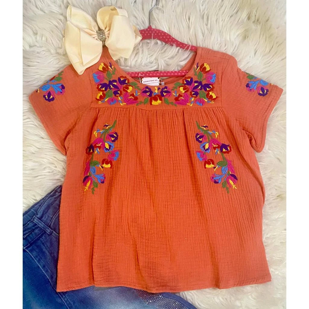 SEE AND BE SEEN See And Be Seen - Women's Little Boho Babe Embroidered Top 1