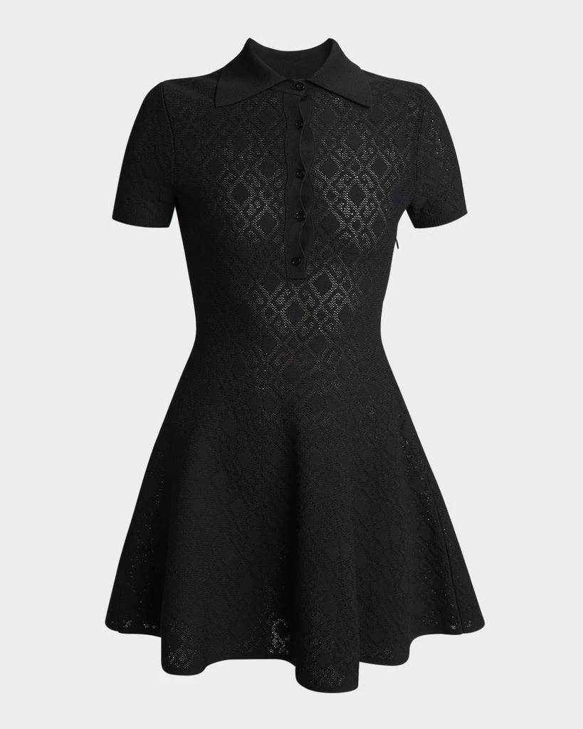Givenchy Logo Fit-Flare Mini Polo Dress 1