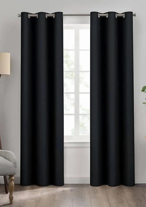 Eclipse™ Eclipse Kendall Grommet Solid Textured Thermaback Blackout Curtain Panel
