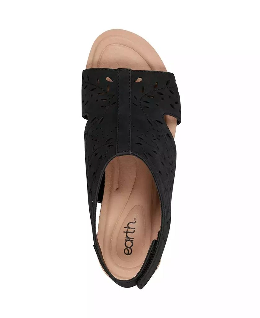 Earth Women's Halin Cutout Slingback Wedge Sandals 4