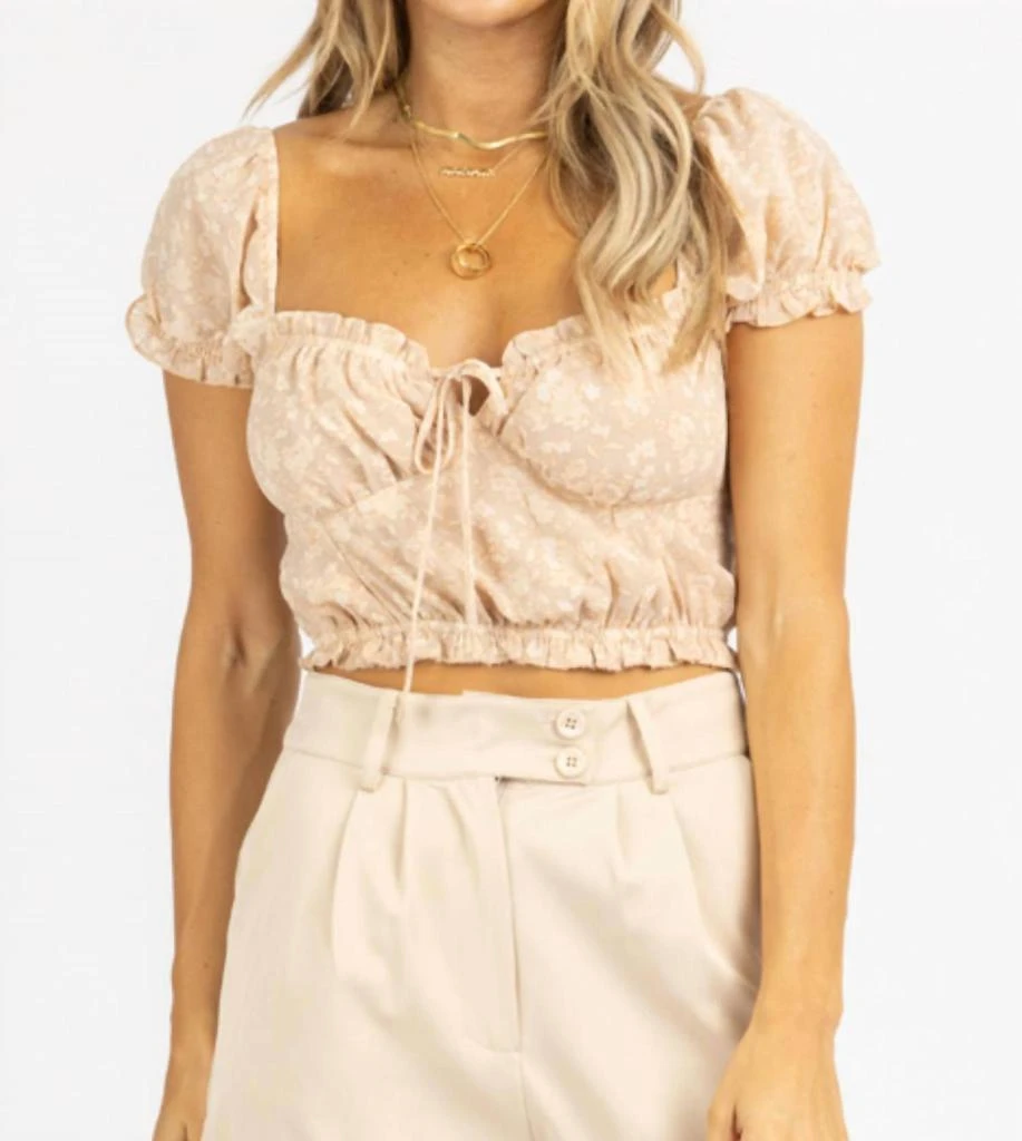 Dress Forum FLORAL PUFF SLEEVE TOP 2