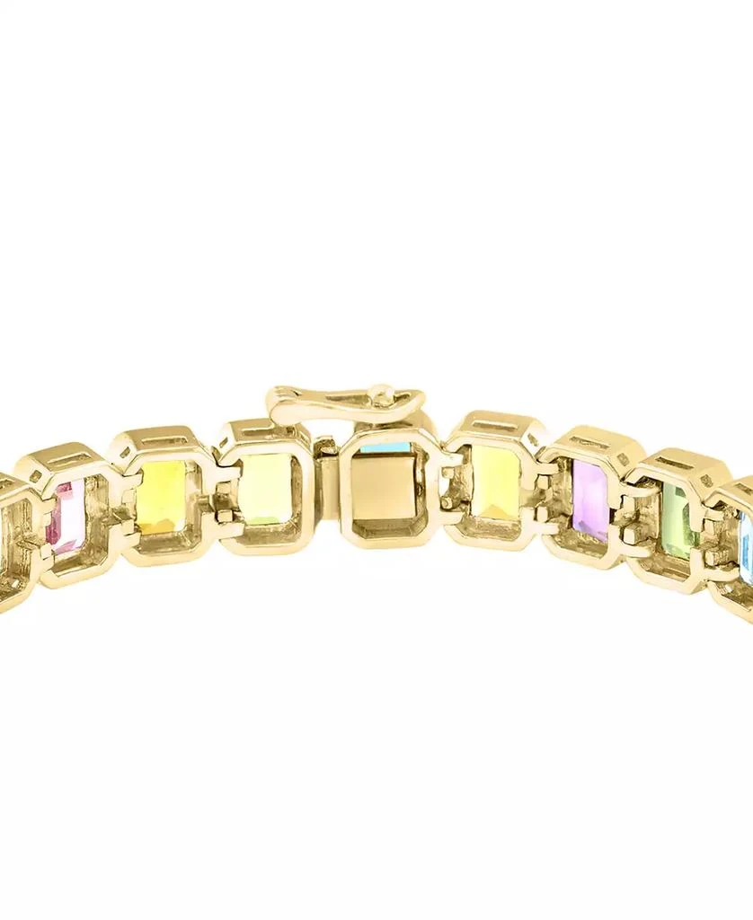 Effy EFFY® Multi-Gemstone Flex Bracelet (25-1/2 ct. t.w.) in 14k Yellow Gold-Plated Sterling Silver 3