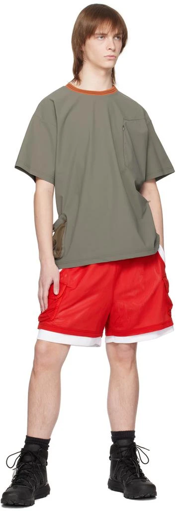 F/CE.® Red & White Layered Shorts 4