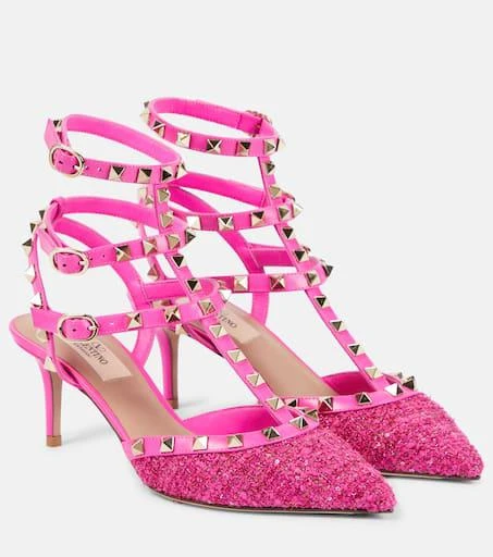 Valentino Rockstud 65 bouclé pumps 1