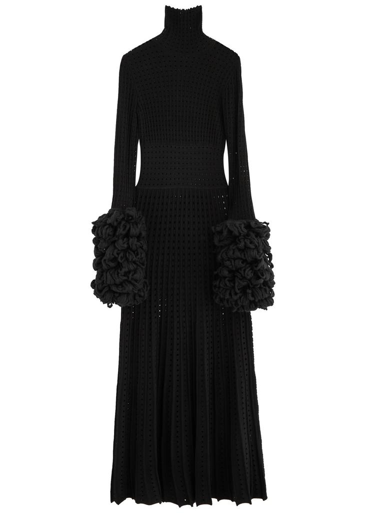 A.W.A.K.E MODE Ribbed pointelle-knit maxi dress
