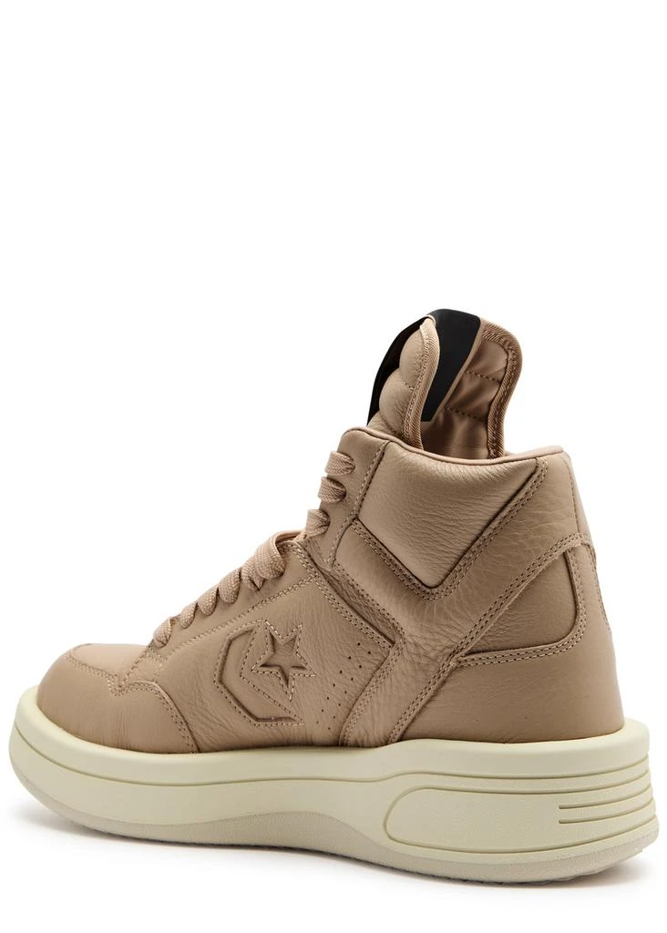 Rick Owens X Converse Turbowpn panelled leather sneakers 2