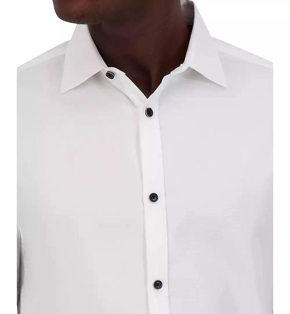 Karl Lagerfeld Paris Men's Slim-Fit Small Square Jacquard Dress Shirt 4
