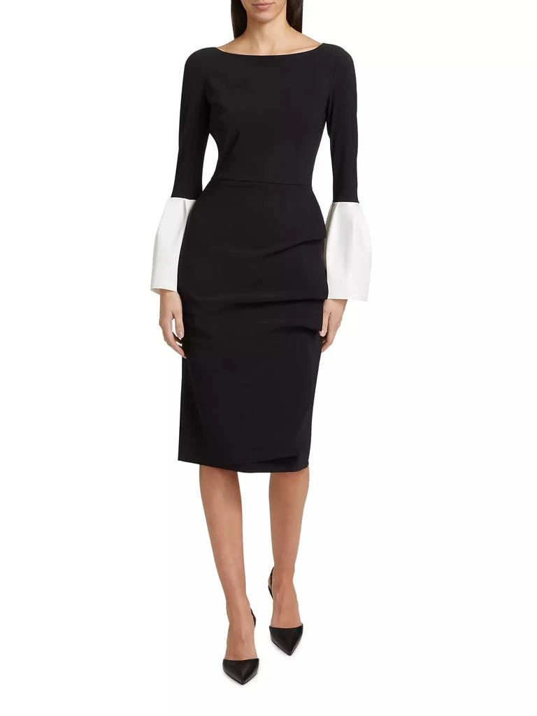Chiara Boni Addax Bell-Sleeve Cocktail Dress 3