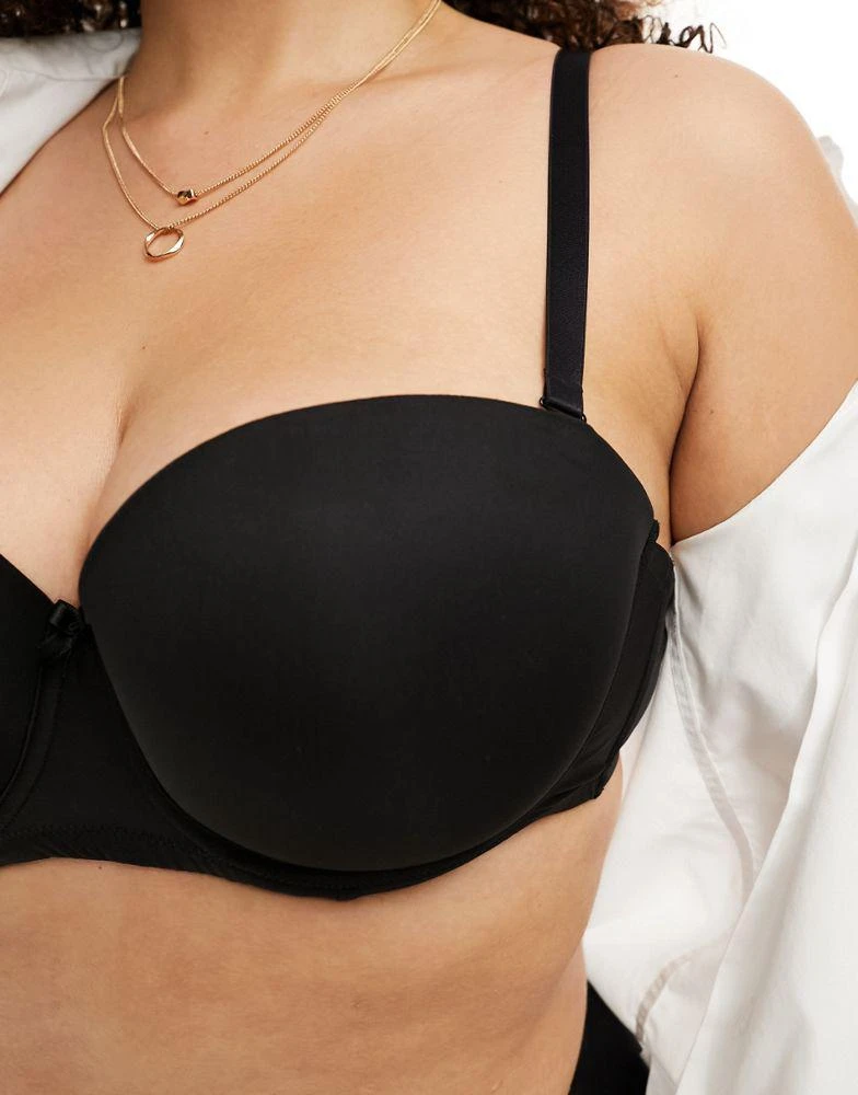 Ivory Rose Lingerie Ivory Rose Curve strapless bra in black 2
